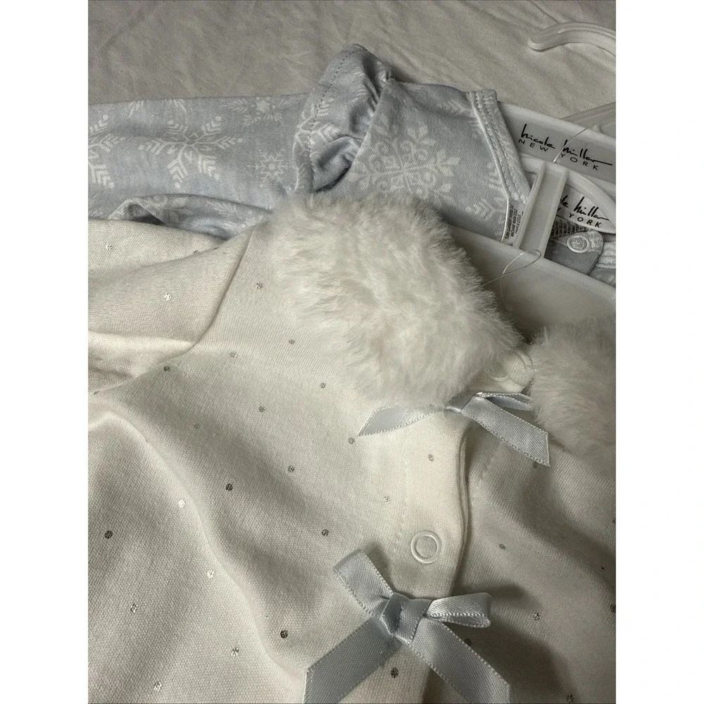 Nicole Miller New York 2 Pack Footies SIZE 3/6 Months
